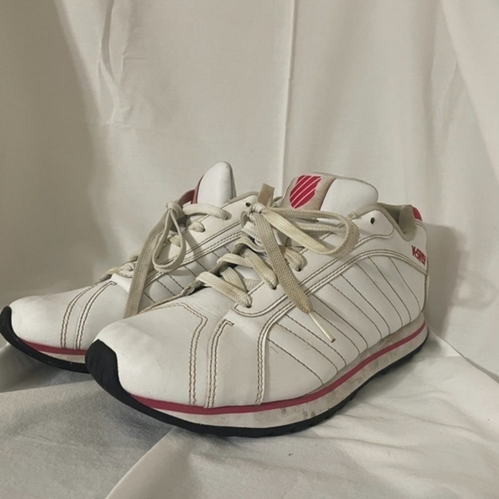 K Swiss Womens Running Shoes Pink White Size 7.5 - Picture 14 of 14